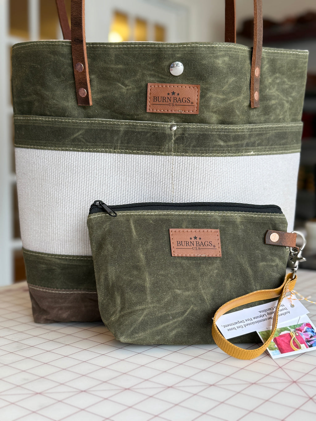 Olive Green Classic Burn Bag