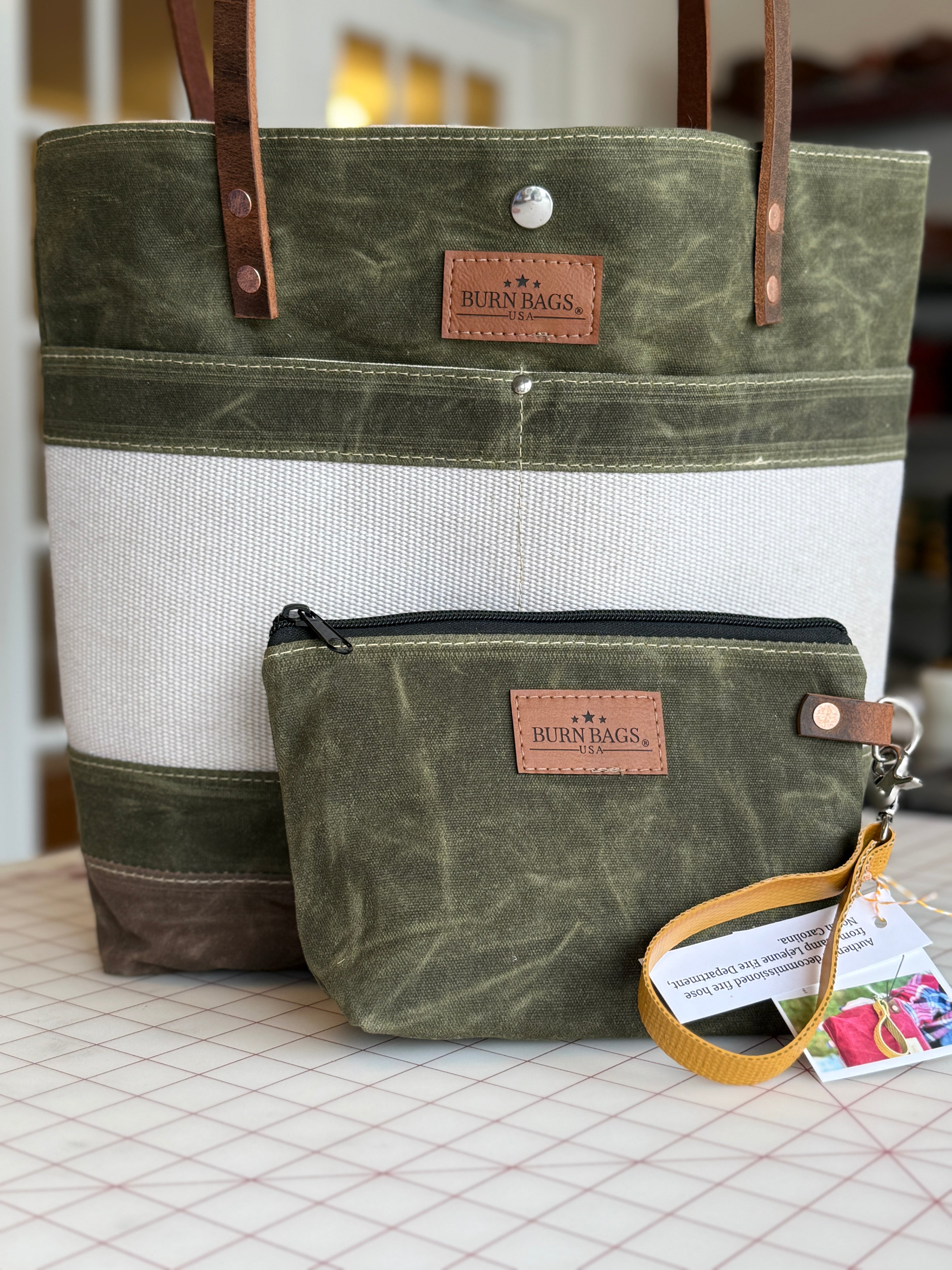 Olive Green Classic Burn Bag
