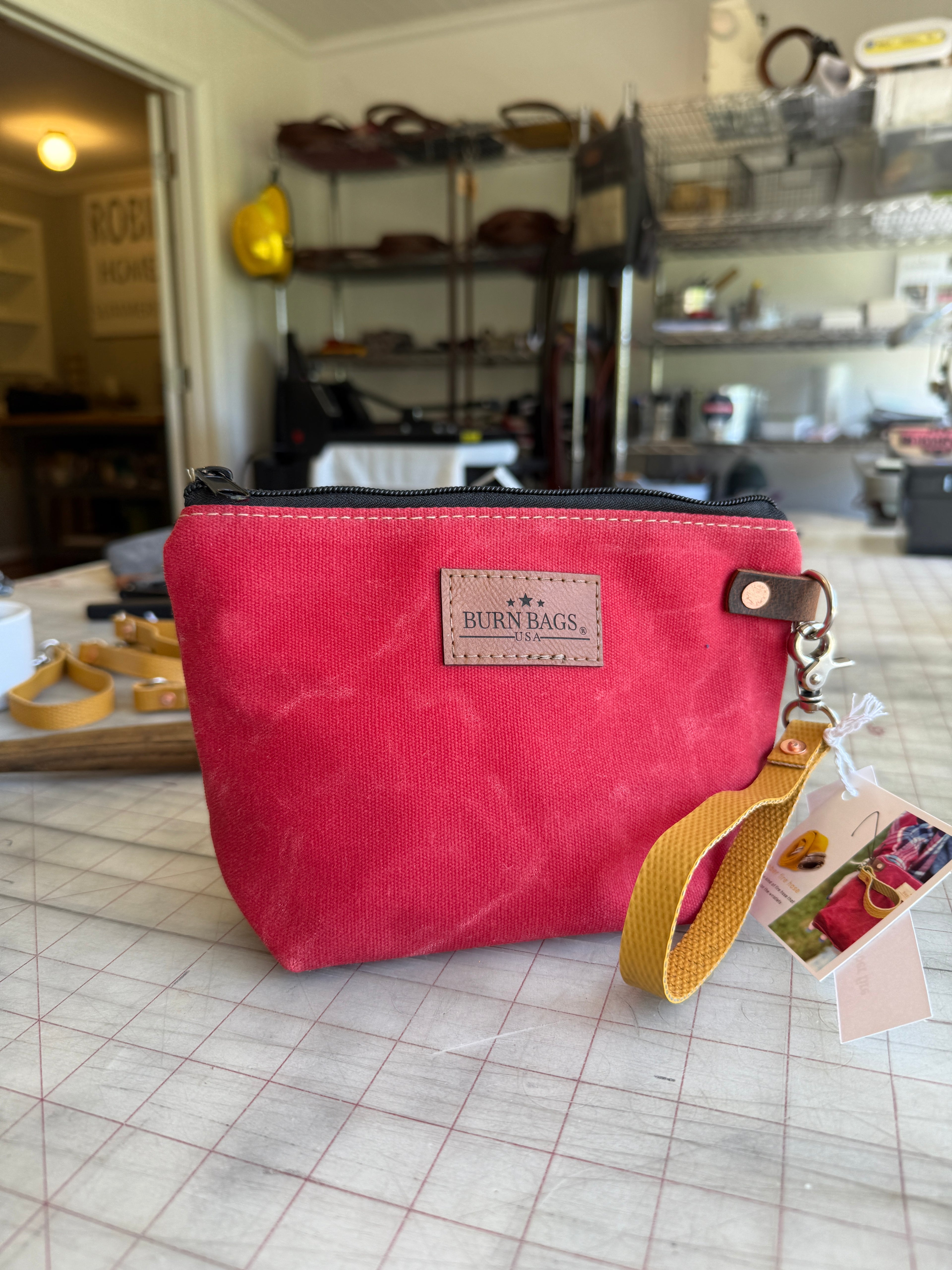Rubber Fire Hose Clutch- Red