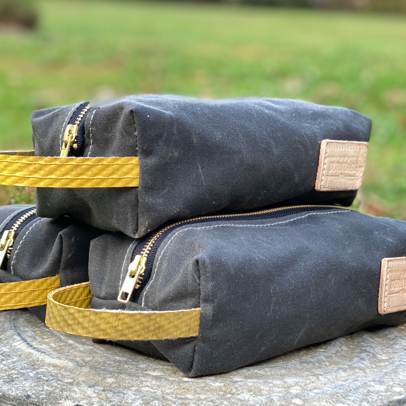 Charcoal Gray Dopp Burn Bag